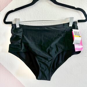 Betsey Johnson Black Swim Bottoms, Retro Beachwear 2000s‎ Medium